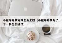 小程序開發(fā)完成怎么上線（小程序開發(fā)好了,下一步怎么操作）