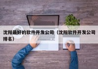 沈陽最好的軟件開發(fā)公司（沈陽軟件開發(fā)公司排名）