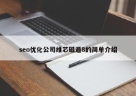 seo優(yōu)化公司維芯磁遁8的簡單介紹