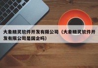 大象精靈軟件開發(fā)有限公司（大象精靈軟件開發(fā)有限公司是國企嗎）